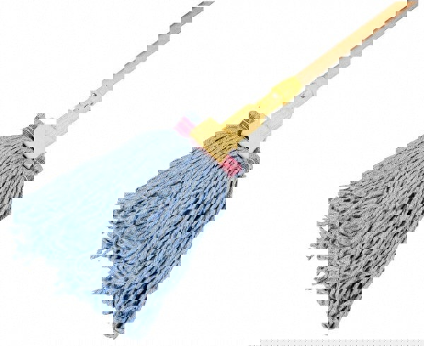 Universal Headband Mop Head, Cotton/synthetic, 24oz, Blue, 12/carton